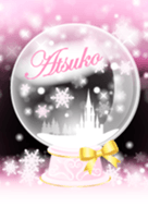 Atsuko-Snow dome-Pink-