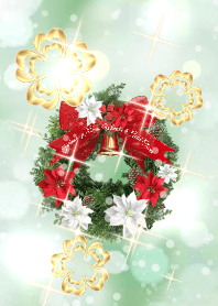 Fortune up X'mas Wreath & Gold Clover