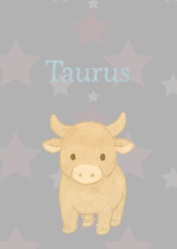 Cute Taurus on white