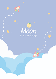月、星、空