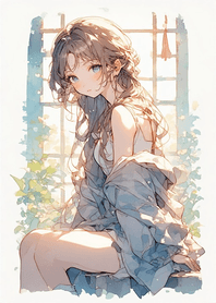 Comfortable sunny day - cute girl 9E1B