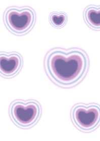 V.2 purple-white hearts