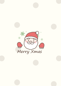 Gloves of Santa -beige- dot