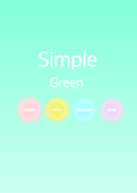 simple green theme