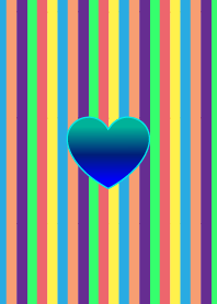 colorful heart gradation