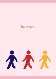 humans on light pink