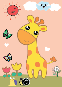 giraffe and beautiful nature
