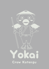 Yokai Crow Kotengu Silver gray