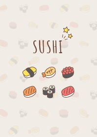 ซูชิ *สีน้ำตาล*