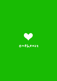 Simple green & one heart