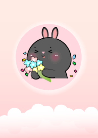 Simple Lovely Black Rabbit Theme