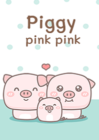 Piggy pink green!