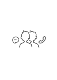 Simple LINE White Gray 01