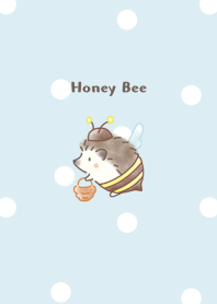 Bee hedgehog 2 -blue- dot