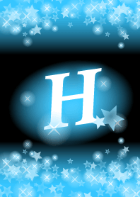 H-Initial- Light blue star
