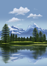 Peaceful lake