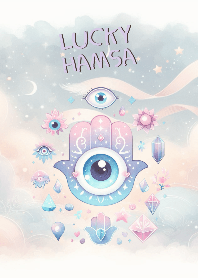 มือฮัมซา : คุ้มครองป้องกัน (ม่วงอ่อน)