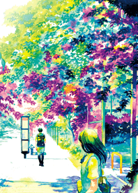 夏の木漏れ日