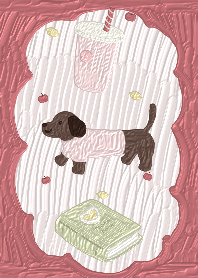 Dachshund lovely pink