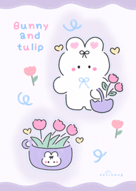 Bunny and tulip :) :) :) :) :)