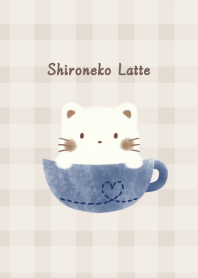 Shironeko Latte -navy- plaid