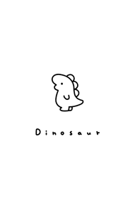ゆるい恐竜 _ 黒と白