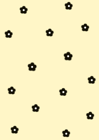flower pattern =yellow black=