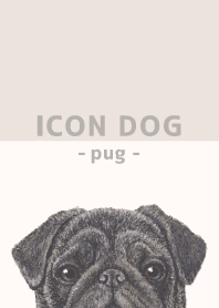 ICON DOG - Pug - BEIGE/03