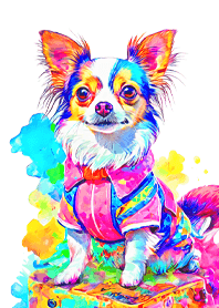 Dog looking this way01white