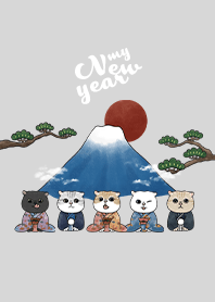 neko new year / light grey