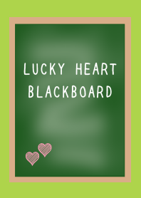 LUCKY HEART BLACKBOARD-RED-GREEN