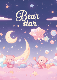 cute bear on the moon 2