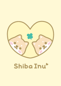 Shiba Inu Clover - Yellow
