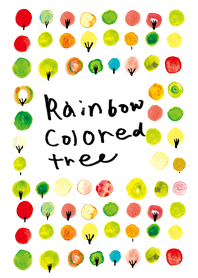 Rainbow colored tree