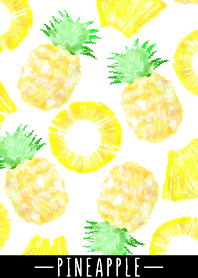 オトナ水彩画:パイナップル