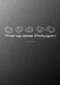 Triangulate Polygon - Black & White .