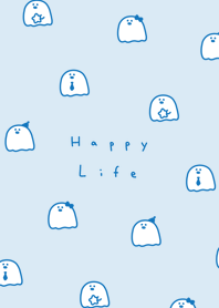 Yuru Ghost / aqua blue