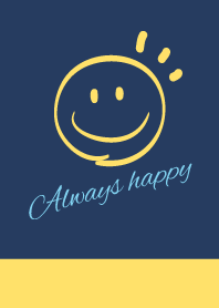 Always happy -NAVY+YELLOW 2-