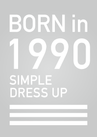 1990年生まれ/シンプル着せ替え