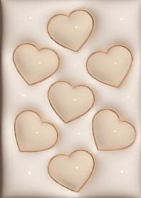 Plump heart beige