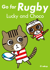 Go for Rugby with CATs Lucky and Choco