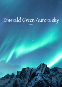 Emerald Green Aurora sky
