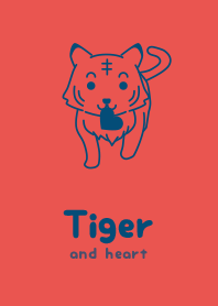 Tiger & heart Popopy Red