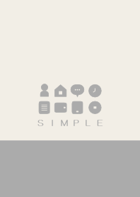 SIMPLE(beige gray)V.663b