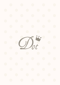 Crown dot -Beige-