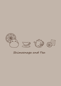 Shimaenaga and Tea -mocha beige-
