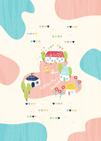 rumah berwarna-warni