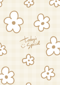 Fashionable beige flowers9 from Japan