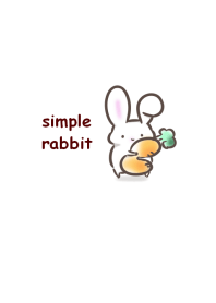 シンプル うさぎ