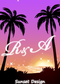 【R&A】イニシャル❤️サンセットビーチ2